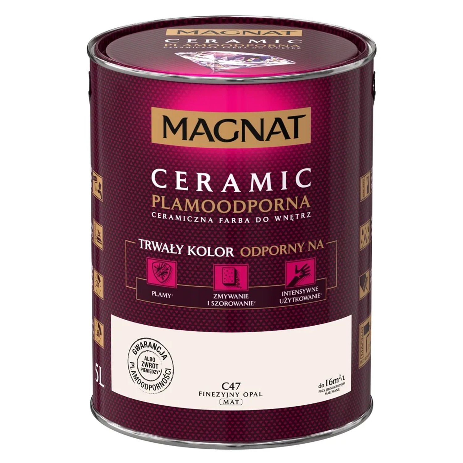 Farba Magnat Ceramic finezyjny opal 5 l