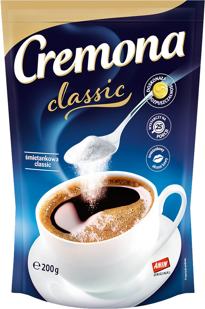 Outlet: USZKODZONE OPAKOWANIE Śmietanka do kawy Cremona Classic, w proszku, 200g