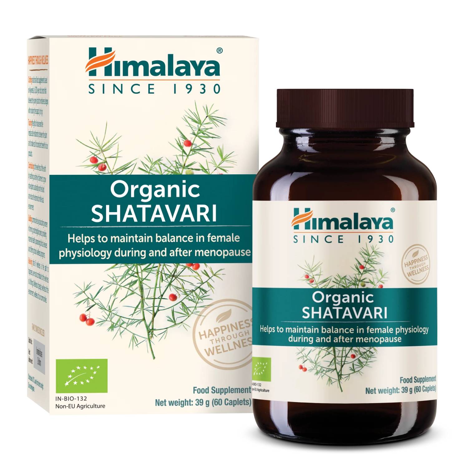 Himalaya organic shatavari, 60 tabletek