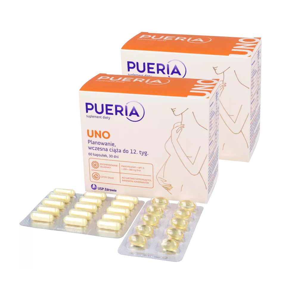 Zestaw: 2 x pueria uno, 60 kapsułek