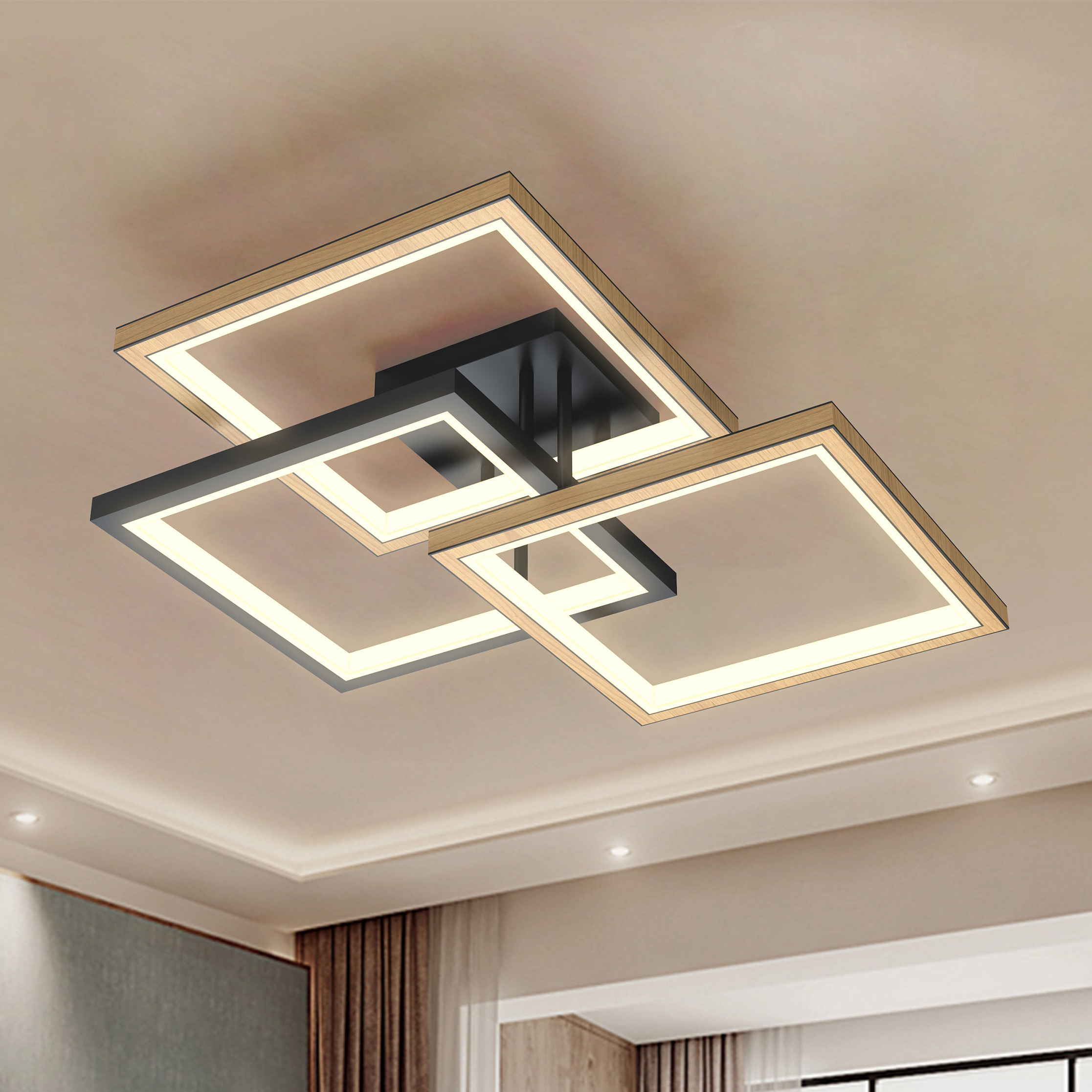 Wofi Matera lampa podsufitowa 3x13,3 W czarna 9022-306S