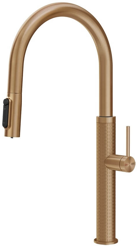 Gessi 316 bateria kuchenna do filtra wody stojąca brązowa 60824.726