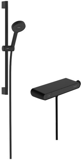 Hansgrohe Activera Select S zestaw prysznicowy ścienny termostatyczny czarny mat 28087670