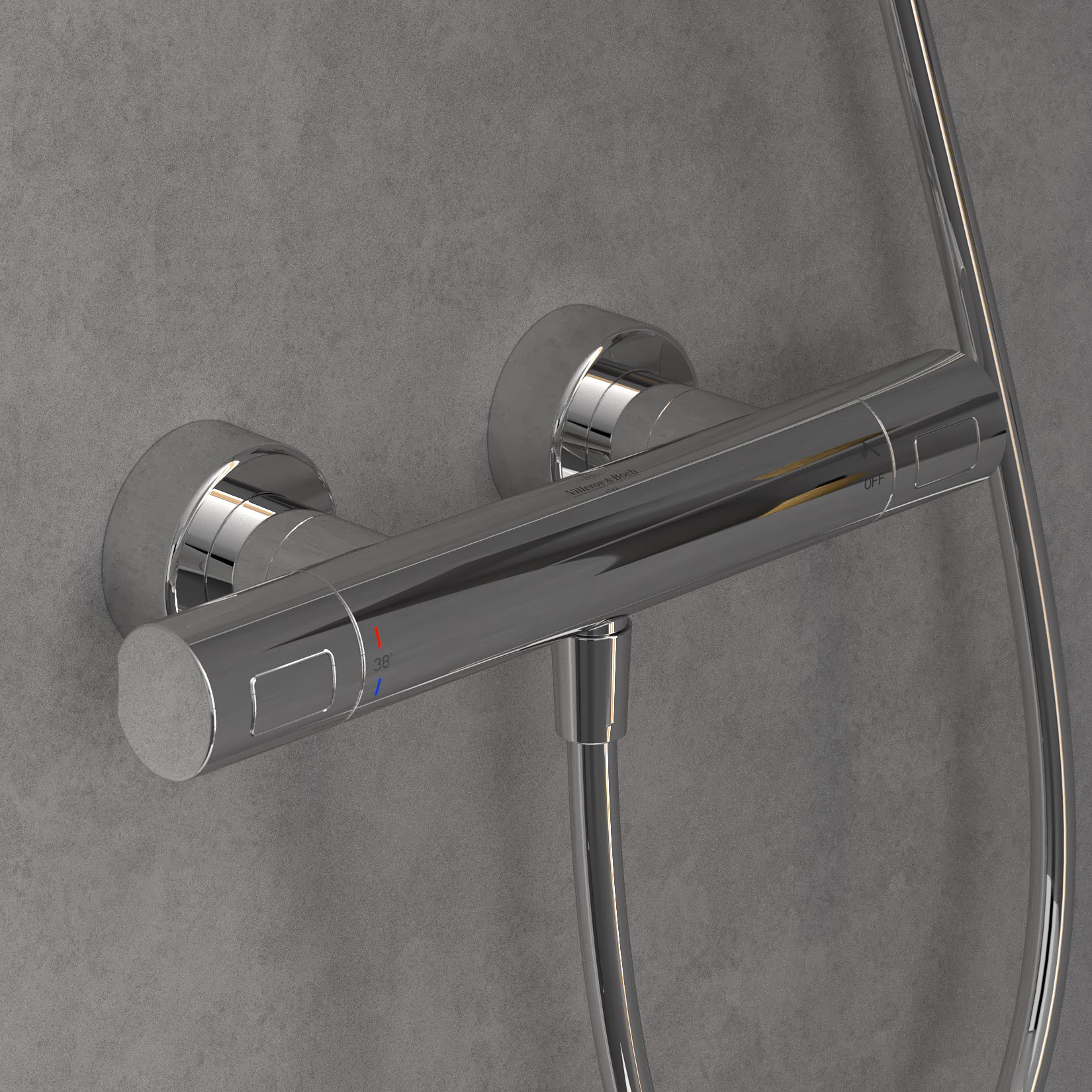 Villeroy & Boch Universal Taps & Fittings bateria prysznicowa ścienna termostatyczna chrom TVS00001700061 - Wysyłka w 24h