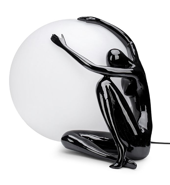 Moosee Uomo lampa stołowa 1x40 W biała-czarna MSE1501100454