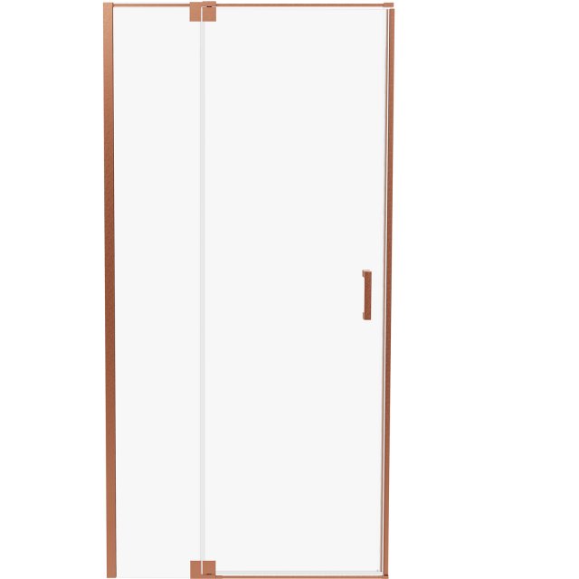 Drzwi prysznicowe ALLURIA COPPER BRUSHED 100x200 uchylne TER-0131