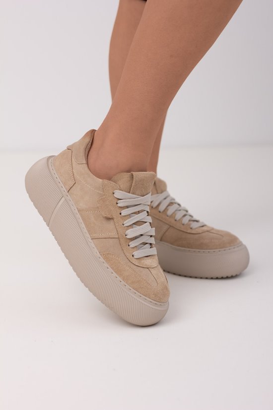 Sneakers SN411 - 4 Beż welur