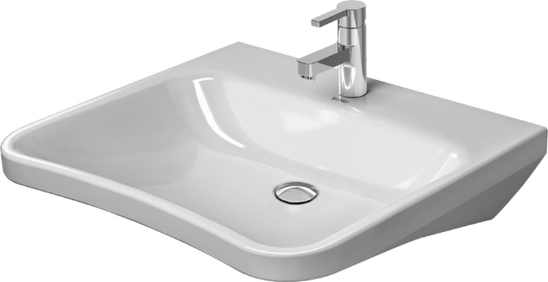 Darmowa Dostawa - Umywalka 65x57 cm prostokątna ścienna dla niepełnosprawnych biała Duravit DuraStyle 2330650000