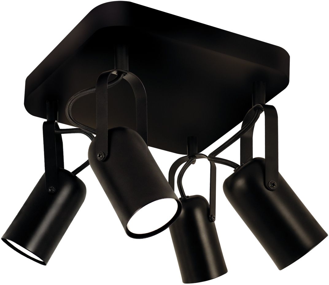 Darmowa Dostawa - Lampa podsufitowa 4x25 W czarna Strühm Lofta 04396