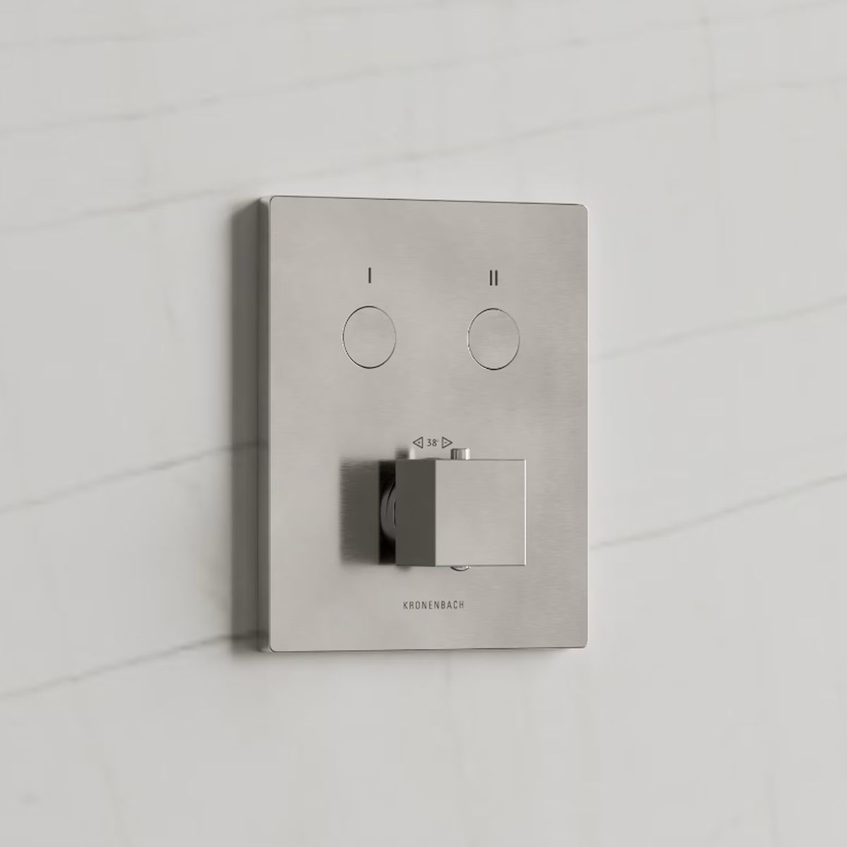 Kronenbach Smart Push bateria wannowo-prysznicowa podtynkowa termostatyczna stal 19046002ES