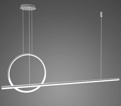 Altavola Design Led Shape lampa wisząca 1x23 W srebrna LA087/PX143_40_3k_silver_dimm