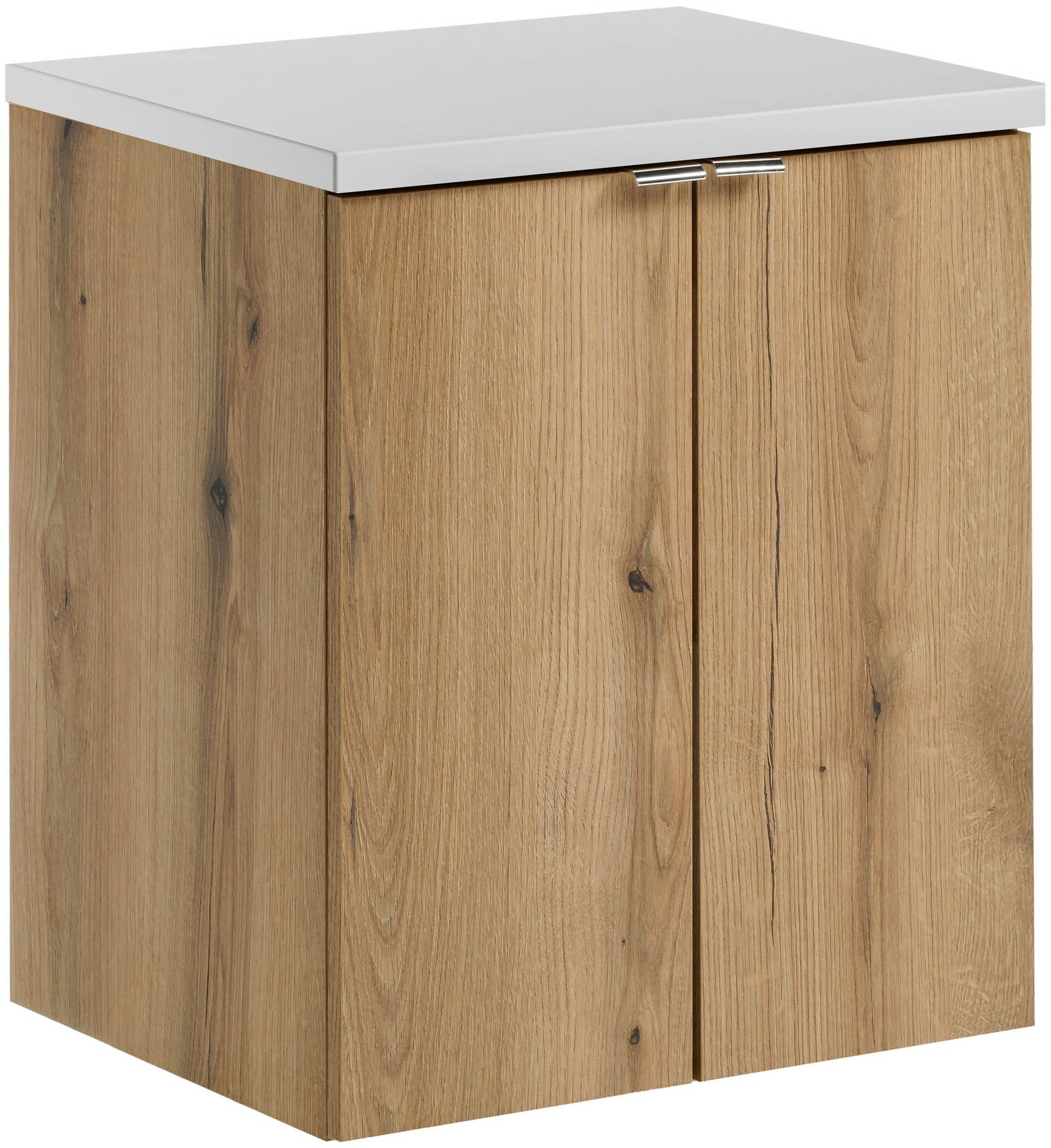 Zestaw Comad Nova Oak/White szafka z blatem 50 cm wisząca dąb/biały SET-NOA B WHITE 50CM D