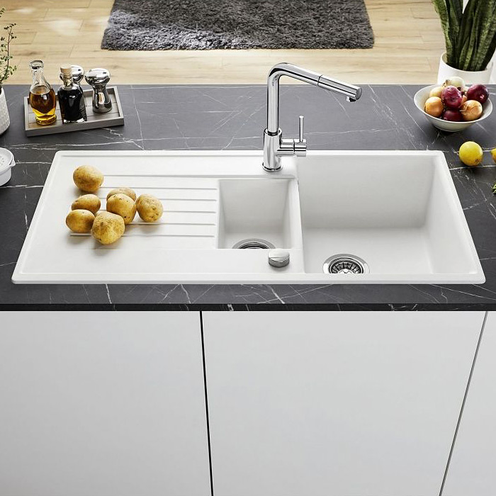 Blanco Zia 6 S zlewozmywak 100x50 cm Silgranit biały 514734