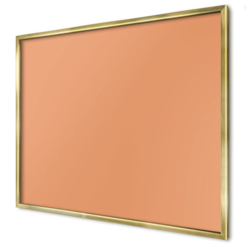 Tablica magnetyczna ozdobna Wallfluent 80x60 Pastelowy pomarańcz w złotej ramie 1szt