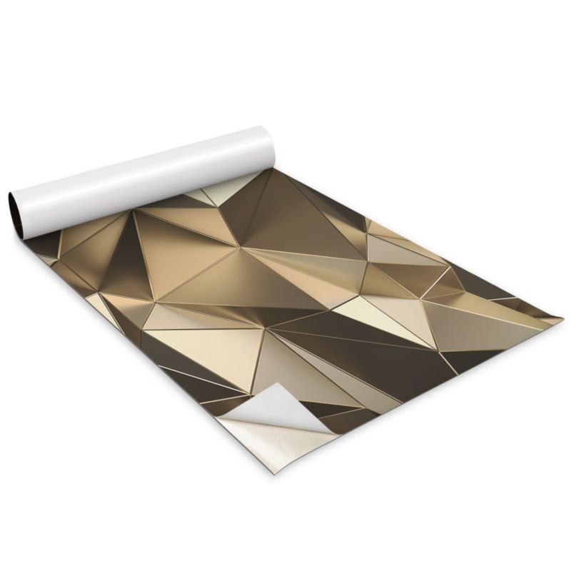 Okleina Meblowa Wallfluent 100x50 cm Trójkąty 3D Folia Na Meble I Szafki 1 rol.