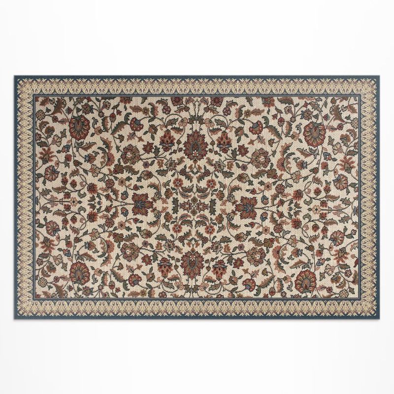 Winylowy Chodnik Zewnętrzny Wallfluent 60x90 cm Ozdobne Kwiaty Bluszczu 1 szt.