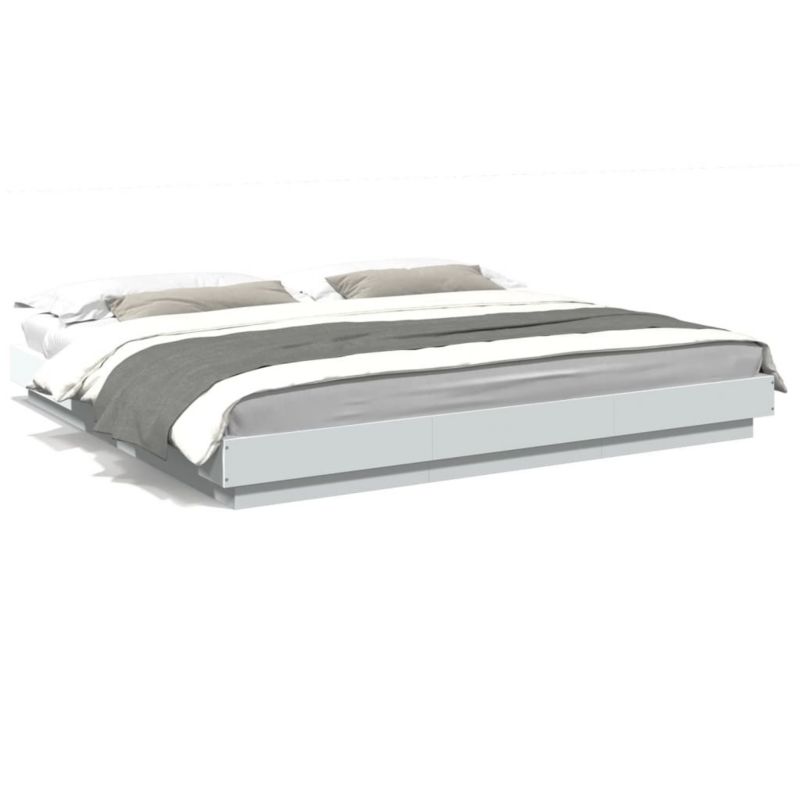 Łóżko drewniane WaszeMeble 200x200 cm biała WM-3281070 1 szt.