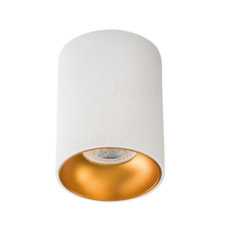 Spot sufitowy Kanlux Riti złoto-biały 1 x GU10 x 25W IP20 wym: 9 x 9 cm - 1 szt.