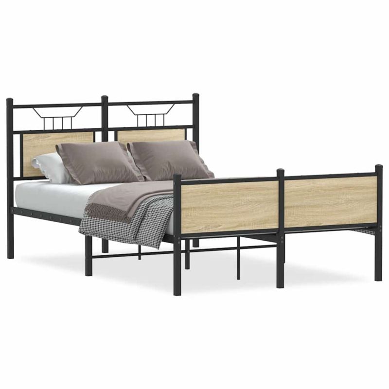 Rama łóżka WaszeMeble 120x200 cm Dąb sonoma drewno WM-4106978 1 szt.