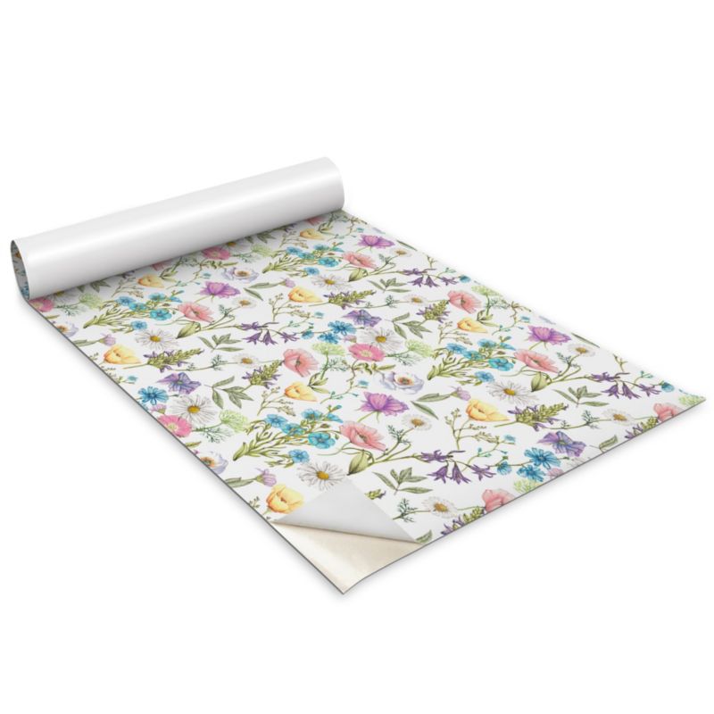 Okleina Meblowa Wallfluent 100x50 cm Polne kwiaty Folia Na Meble I Szafki 1 rol.