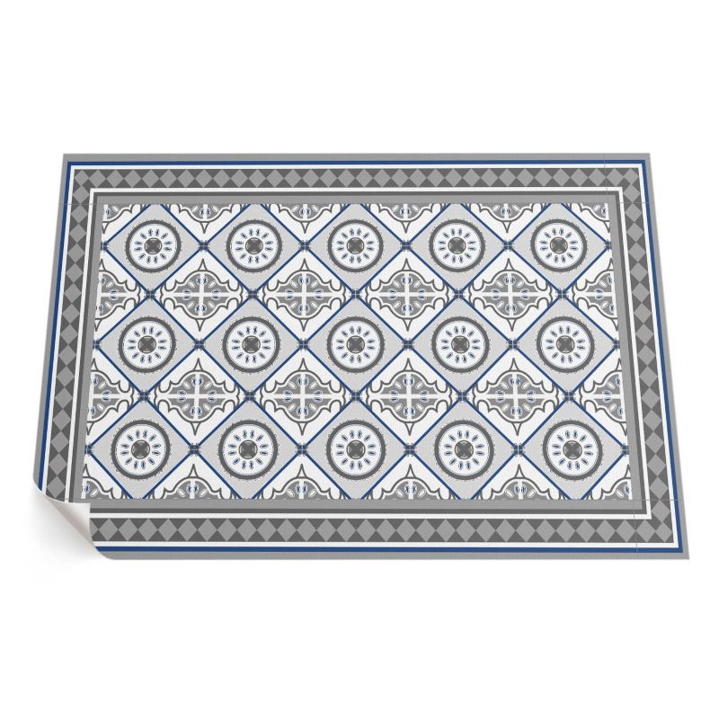 Balkonowy Dywan Winylowy UV ArtPrintCave 100x150 cm Geometryczne romby ornamentalne kafelki 1 szt.