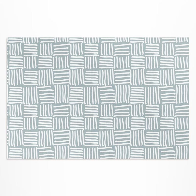 Dywan Winylowy Zewnętrzny Wallfluent 100x150 cm Boho plecionka wzór minimalistyczny 1 szt.
