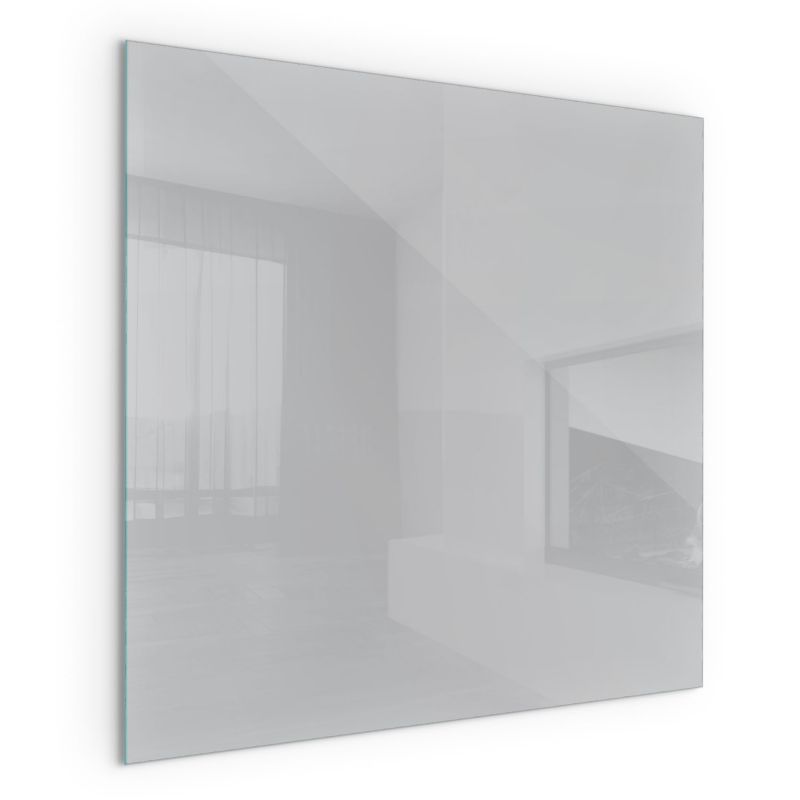 Szklana Podkładka Pod Kominek Kwadrat Wallfluent 50x50 cm Jasnoszary odcień 1 szt.