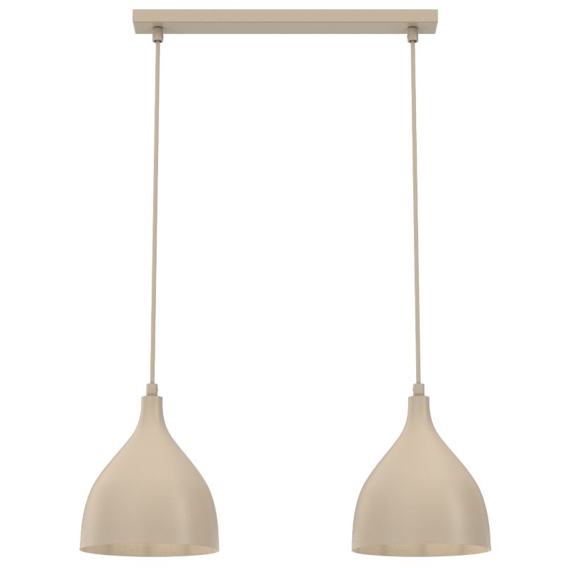 Lampa wisząca Luminex Noak classic beżowa 2xE27x15W IP20 wym: 110x52x17cm - 1 szt.