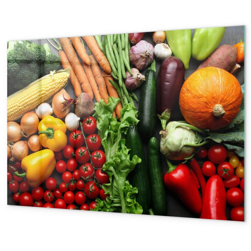 Tablica Magnetyczna Nad Biurko Tulup 90x60 cm Świeże warzywa Na zdjęcia i notatki 1 kpl