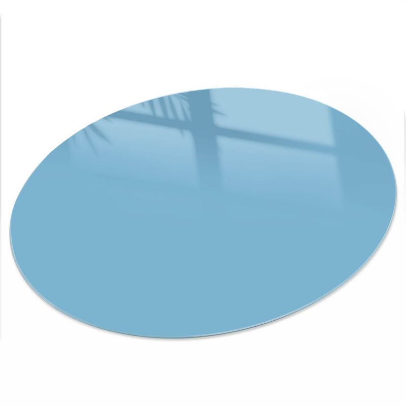 Blat Na Stół ArtPrintCave fi50 cm Kolor błękitny - Szklany Blat do Stolika Kawowego 1 szt.