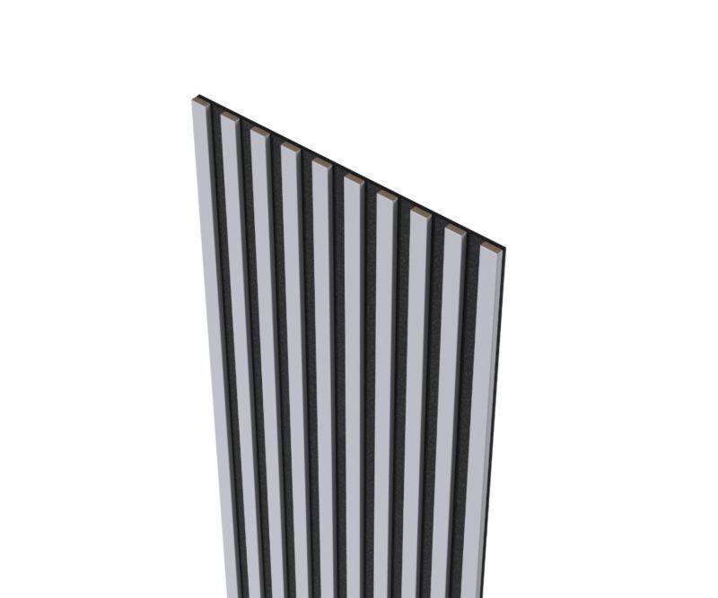 Lamele na czarnym filcu 26,5 x 275 cm Mebano PRO arctis grey 8 szt.