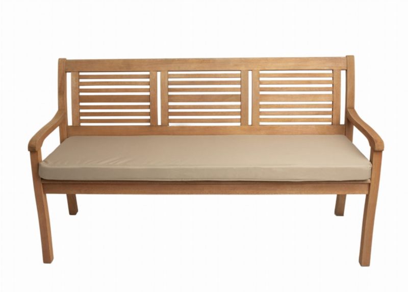 Poduszka ogrodowa na ławkę, Setgarden, 100x50x7cm, beżowa poduszka na siedzisko zdejmowany pokrowiec, Flat 1szt