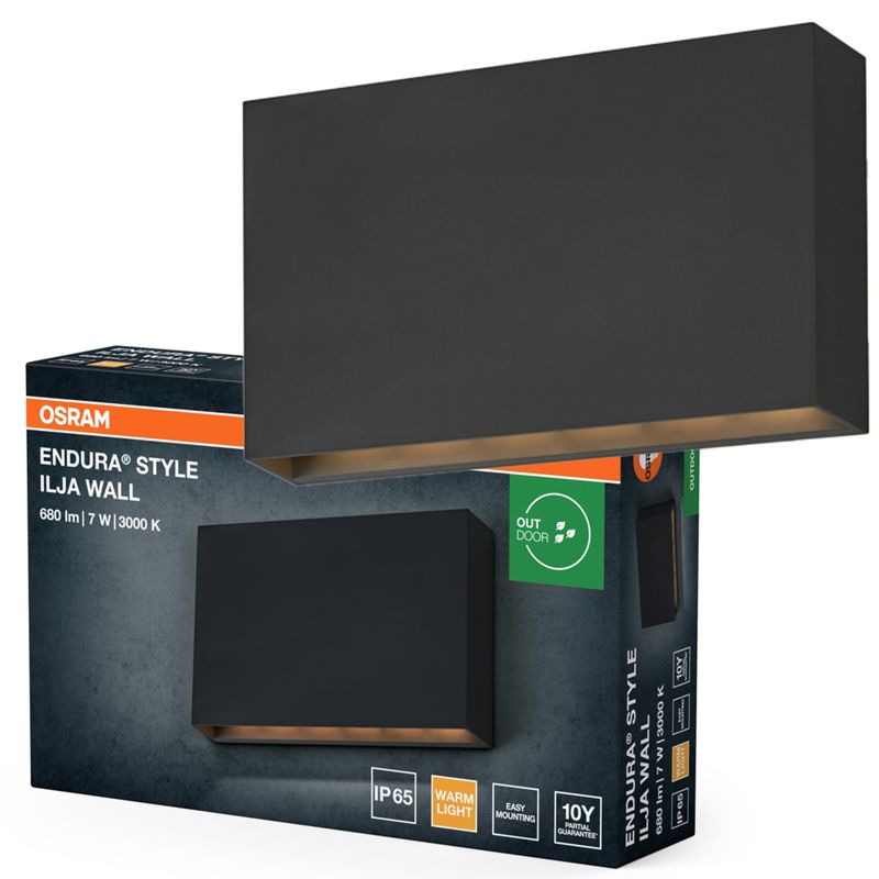 Kinkiet Ogrodowy Endura Osram Lampa LED 7W 330lm 3000K Szary IP65 1 szt.