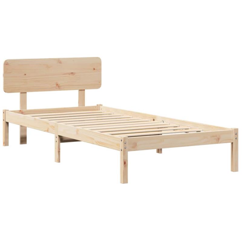 Rama łóżka WaszeMeble 90x190 cm Naturalny sosna WM-872128 1 szt.