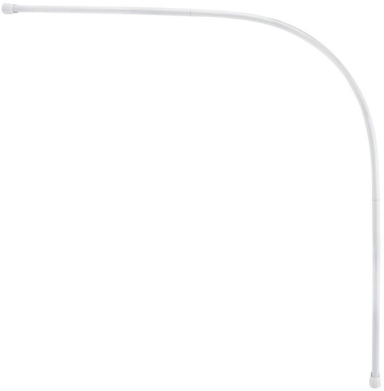 Drążek prysznicowy AWD Interior 90 cm biały aluminium, montaż przykręcany 1 szt.