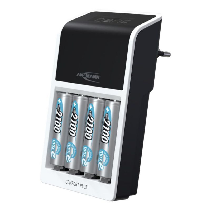 Ładowarka do akumulatorów ANSMANN Comfort Plus + 4x AA 2100mAh - 1 szt.