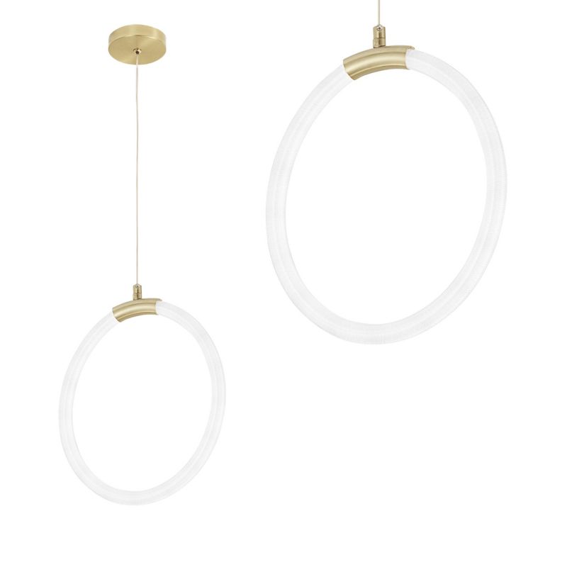Lampa Sufitowa Wisząca Toolight Led G020-Cp Złoty