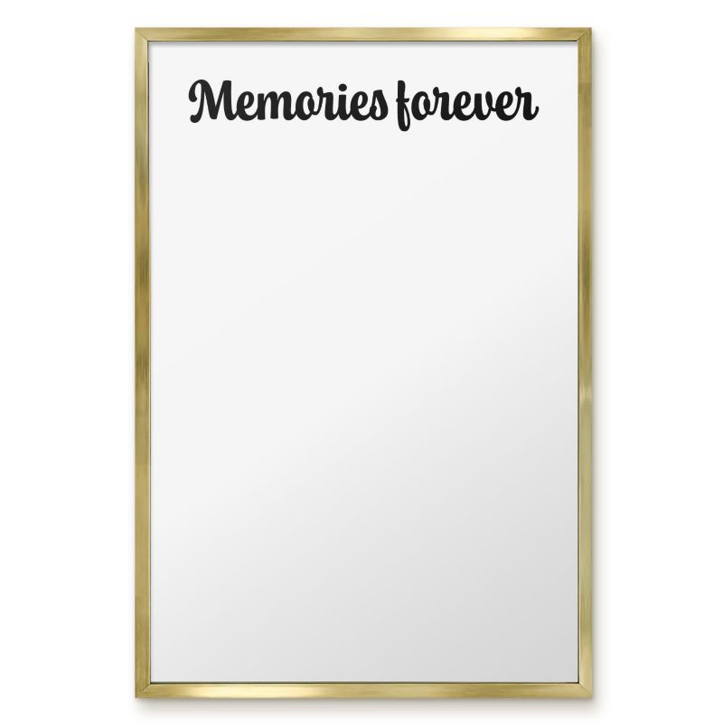 Tablica Do Magnesów Tulup 40x60 cm Memories forever 1 - Złota rama Do salonu, sypialni 1 szt.