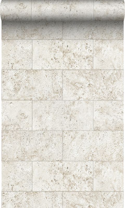 Tapeta Origin Wallcoverings bloki wapienne beżowym 53 cm x 10.05 m - 1 rol.