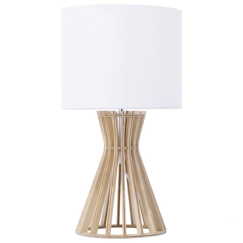 Lampa stołowa Carrion Brązowy/ biały 1 szt.
