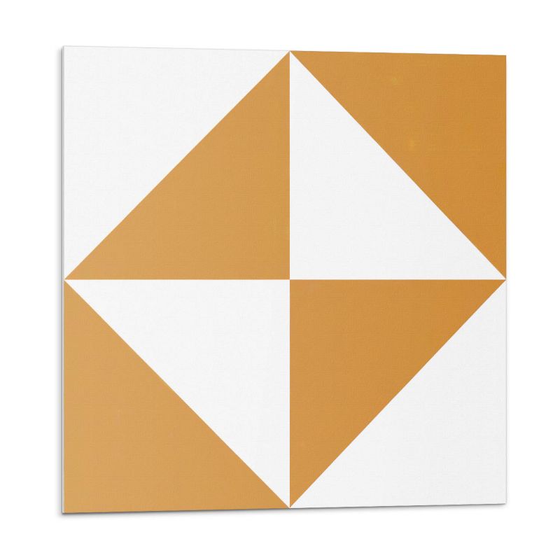 Kafelki samoprzylepne Wallfluent 50x50 cm Kwadratowe trójkąty w geometrycznym stylu 4 szt.