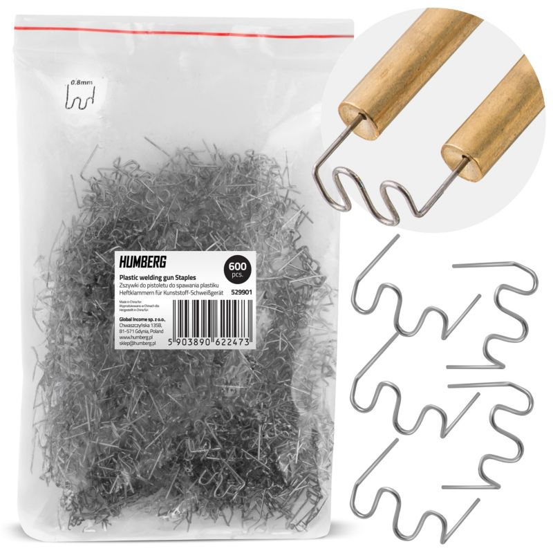 Zszywki do zgrzewarki Humberg spawarki do plastiku 600 szt. 0,8mm 1szt.