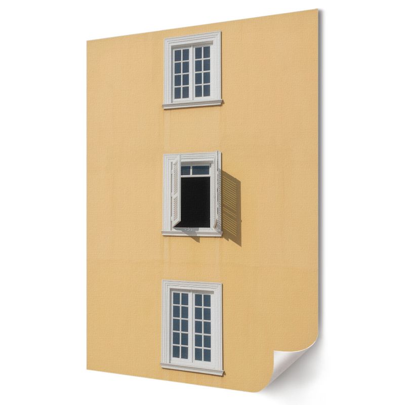 Plakat na ścianę Wallfluent Format A4 Żółta fasada Artysta Leona 1 szt.