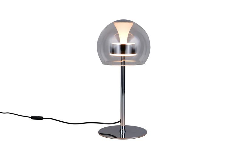 Lampa stołowa Trio FLYNT chromowana szara LED 8W 2300/3000/4000K 880lm IP20 wym:35x16x16cm - 1 szt.