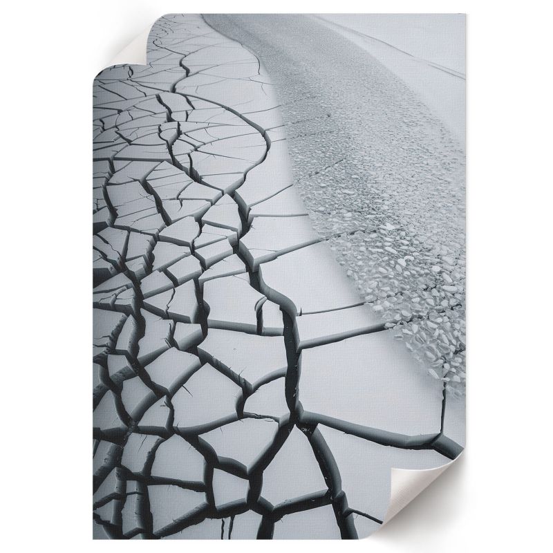 Plakat Do Sypialni ArtPrintCave 42x59,5 cm Zimowy krajobraz Soft Structure 1 szt.