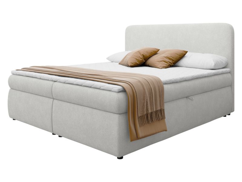 Łoże kontynentalne MIRJAN 24 Bonny 180x200 jasnoszary 1 szt.