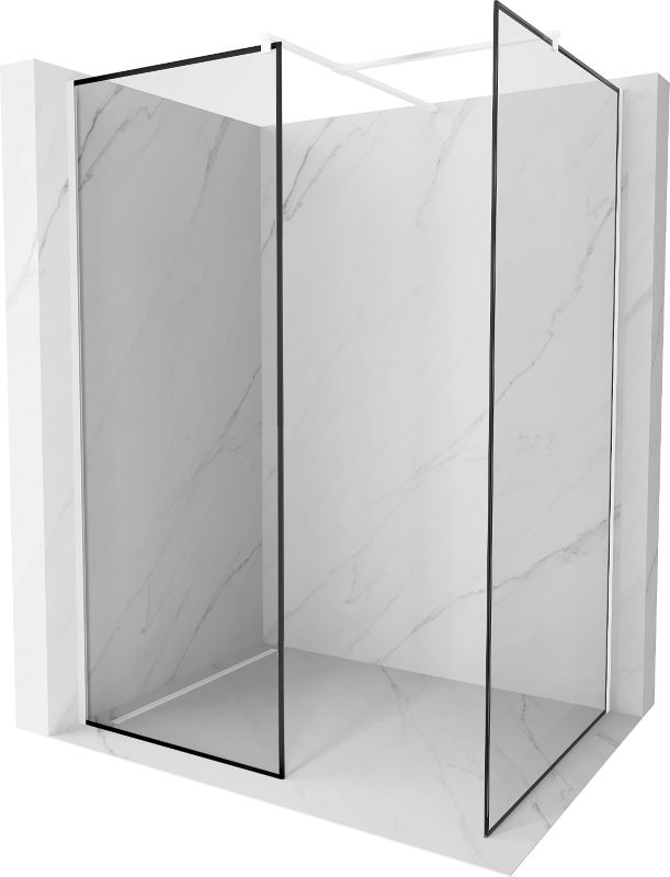 Ścianka prysznicowa walk-in Mexen Kioto czarny wzór 150x110 cm 800-150-202-20-70-110 1 szt.