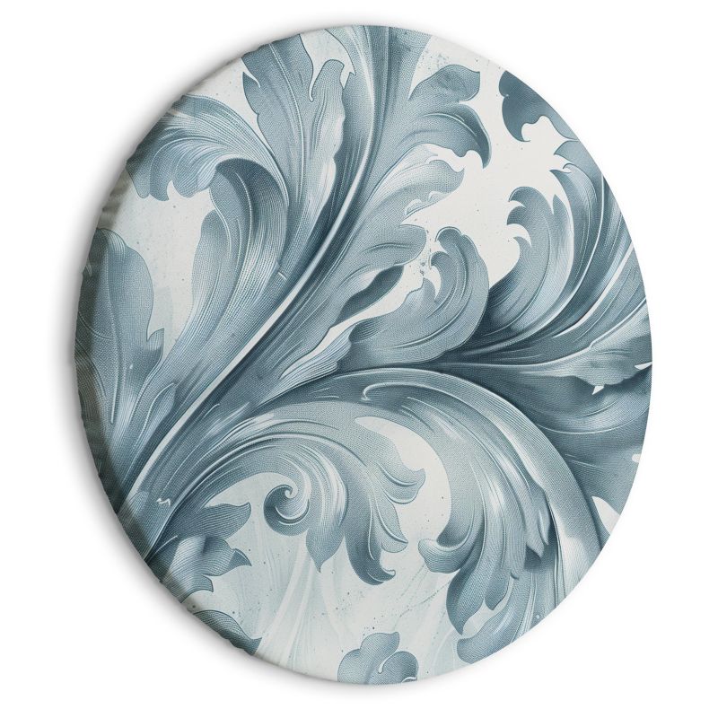 Obraz owalny Artgeist Kamienne ornamenty 80 x 80 cm płótno włoskie 1 szt