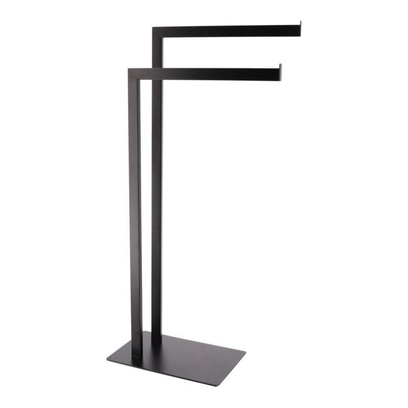 Podwójny wieszak łazienkowy Raspo Black Tendance czarny 81 x 20 cm 1 szt.