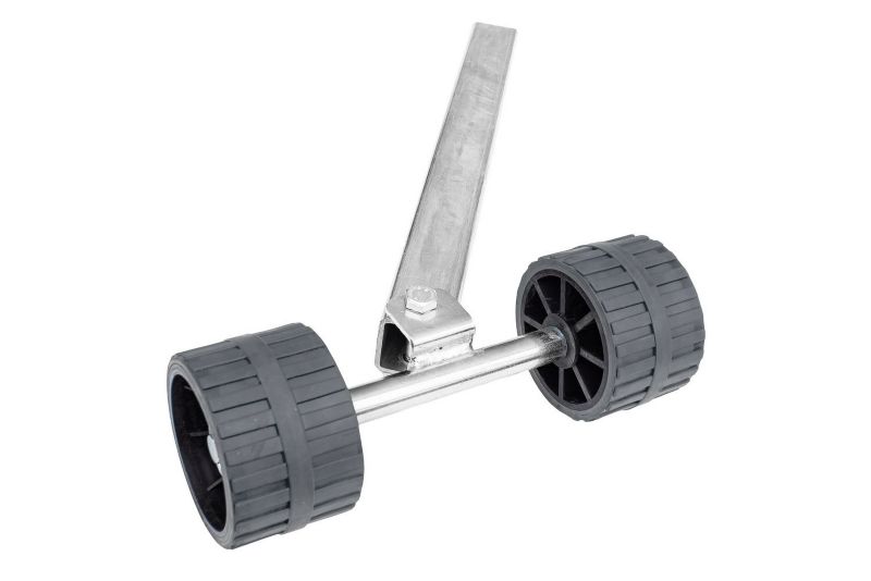 Podpora rolkowa boczna UNITRAILER szara 40 cm do przyczepy podłodziowej PVC 1 szt.